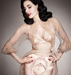Lingerie Von Follies By Dita Von Teese Collection Star Lift Pêche