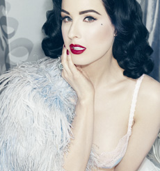 Lingerie Von Follies By Dita Von Teese Collection Star Lift Bleu